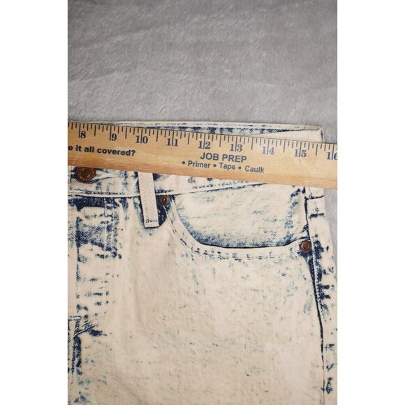 Levi’s Acid Wash Denim Shorts W26 | Vintage High-Waisted Cutoff | Y2K Grunge - Picture 9 of 11